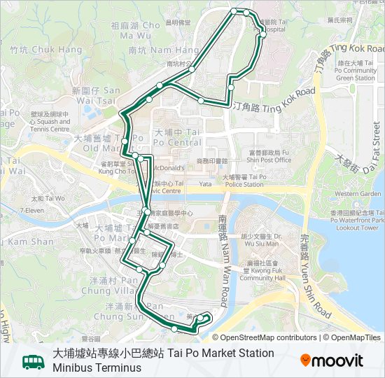 20A bus Line Map