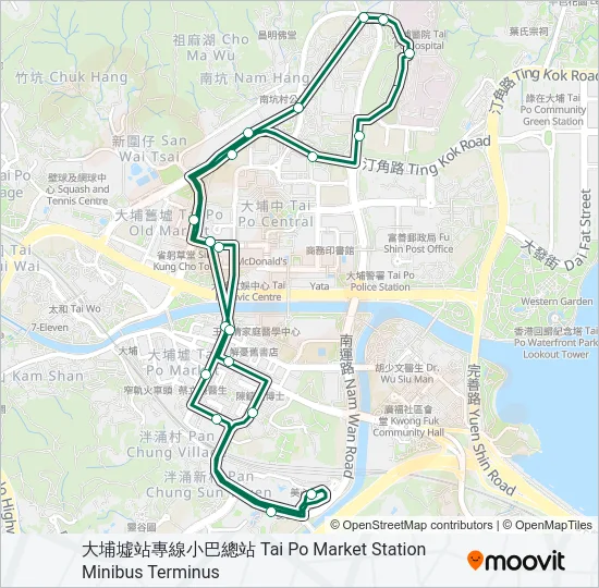 20A Bus Line Map
