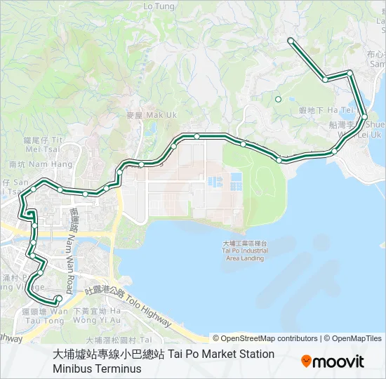 20B Bus Line Map