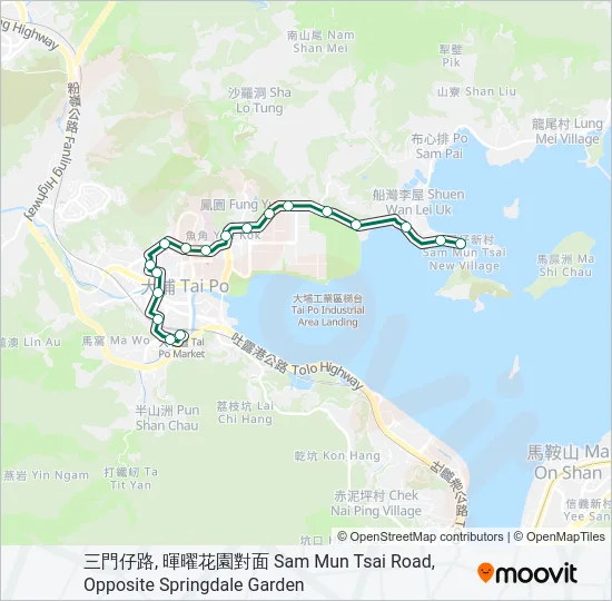 20K Bus Line Map