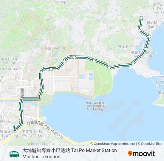 20T bus Line Map