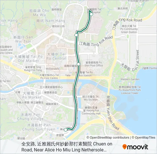 20X Bus Line Map