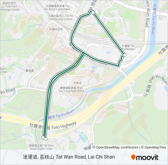 巴士23K的線路圖