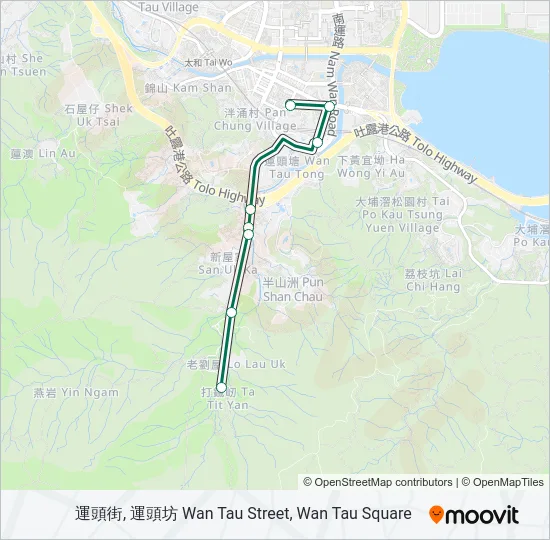 23S Bus Line Map
