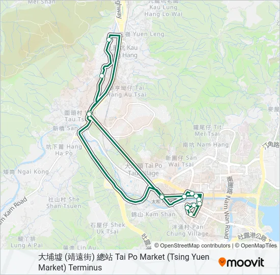 25A Bus Line Map