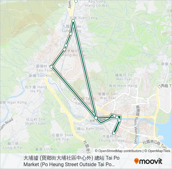 25B Bus Line Map