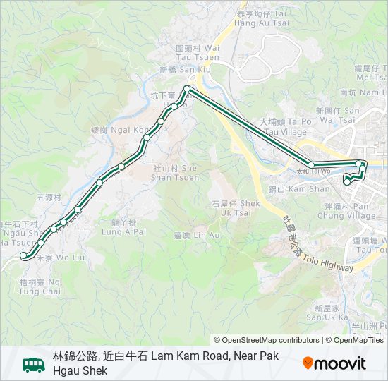 25K bus Line Map