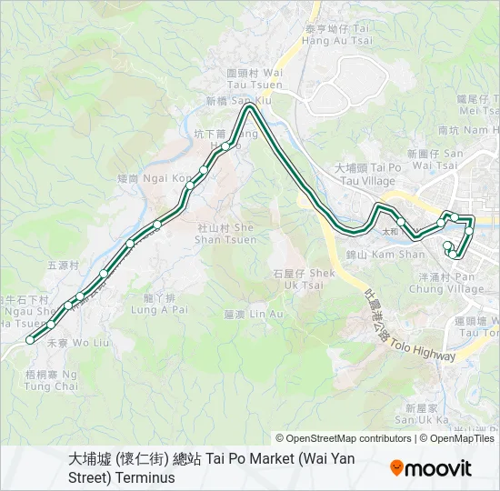 25K Bus Line Map