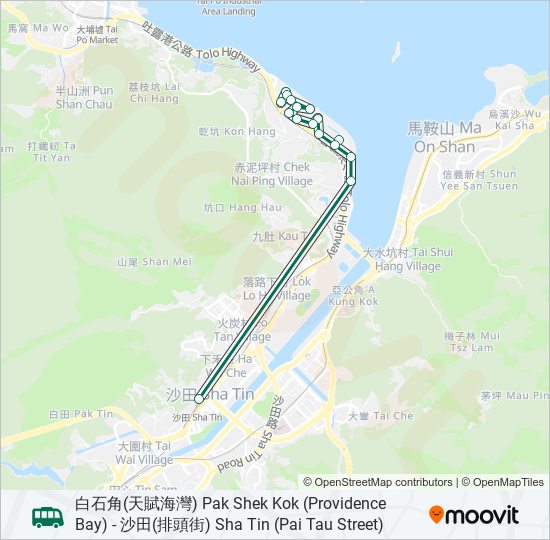 27A bus Line Map