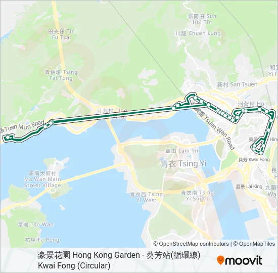 302 Bus Line Map