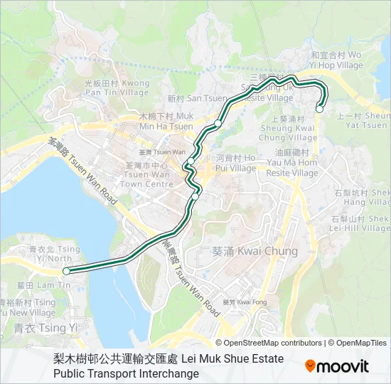 312 Bus Line Map