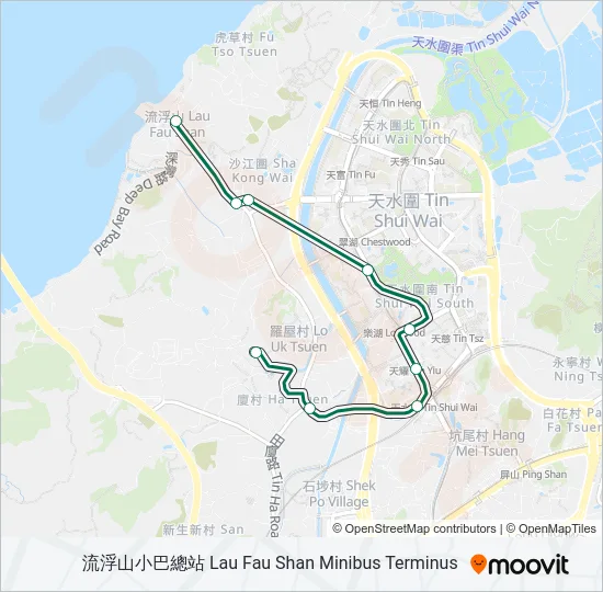 34A Bus Line Map