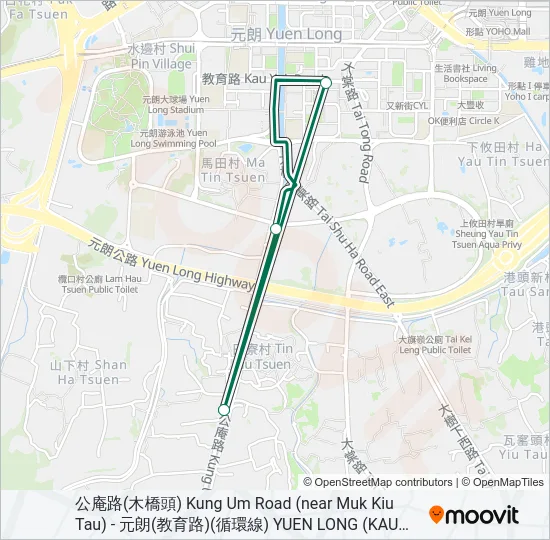 39A Bus Line Map