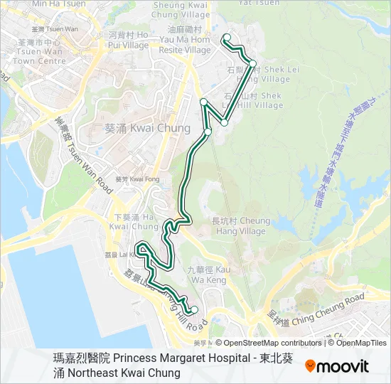 410 Bus Line Map