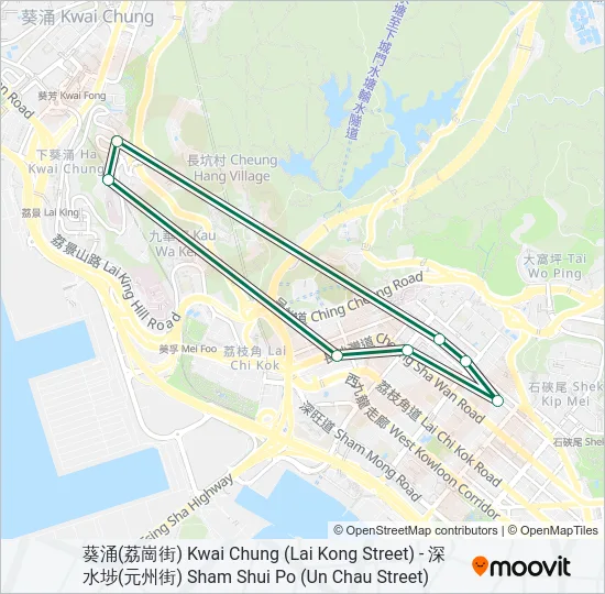 411 Bus Line Map