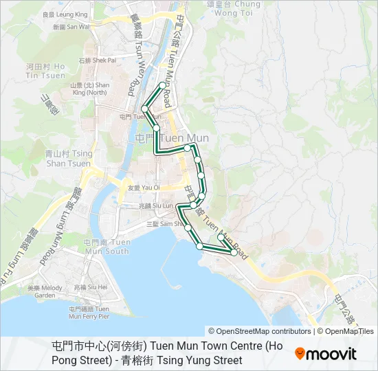 43A Bus Line Map