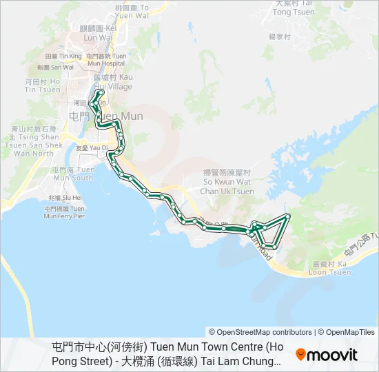 43B Bus Line Map