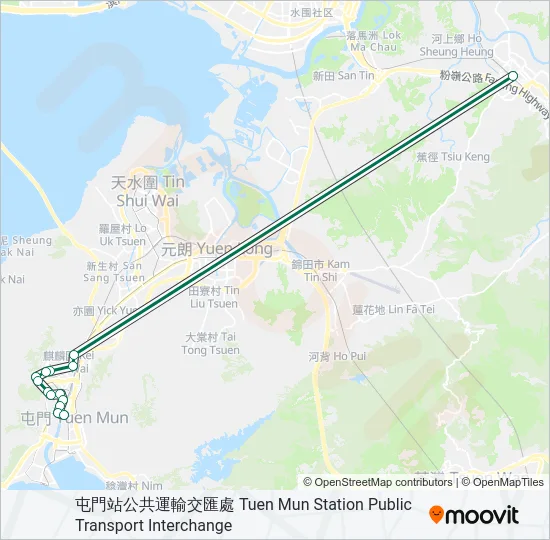 44A Bus Line Map