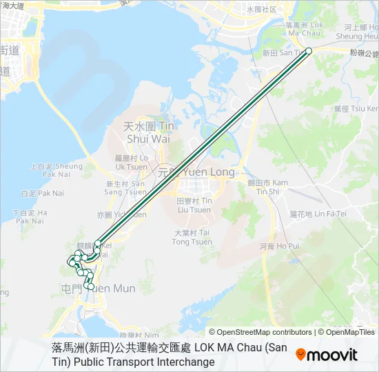 44B Bus Line Map