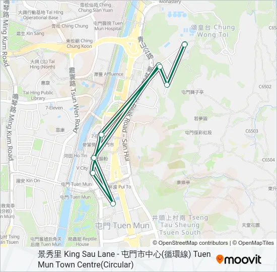 46A Bus Line Map