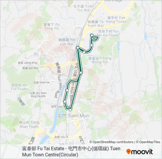 46X Bus Line Map