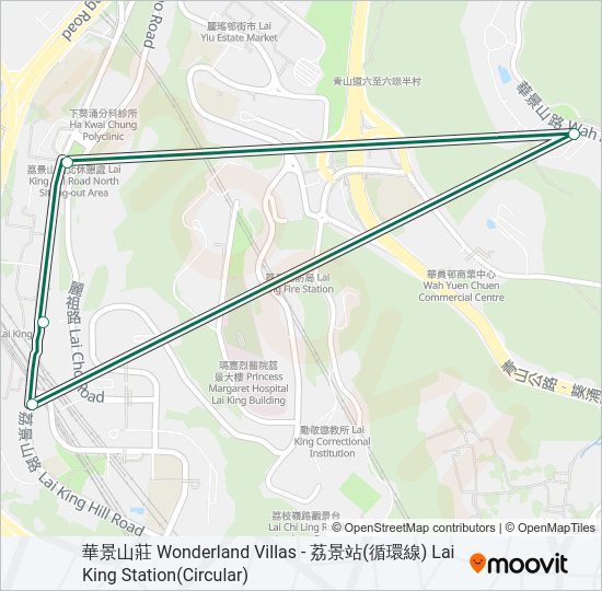 巴士47M的線路圖