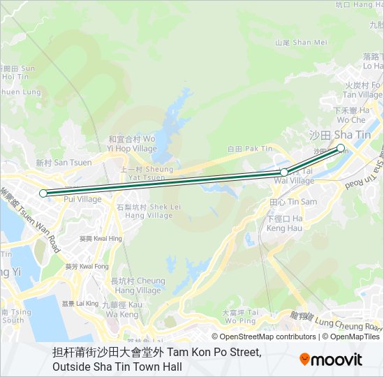 巴士482的線路圖