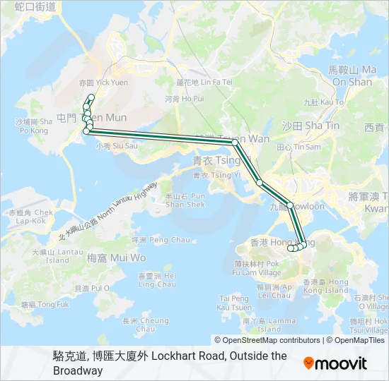 49S Bus Line Map