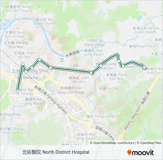 巴士503的線路圖