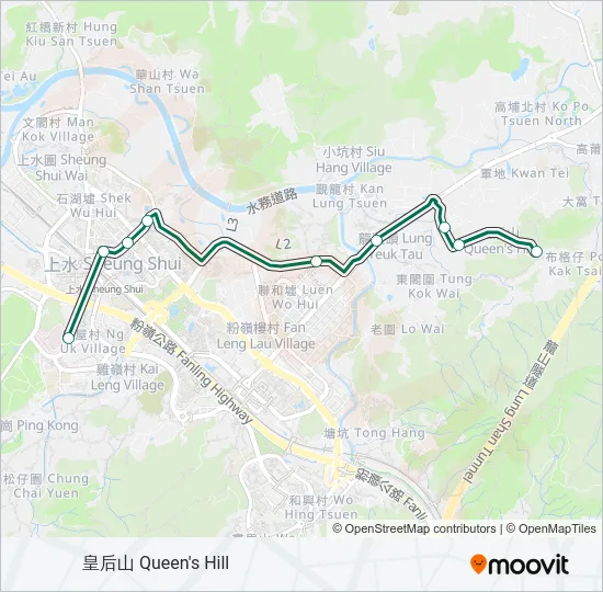 巴士503的線路圖