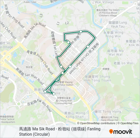 507 Bus Line Map