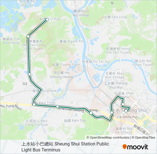 51B Bus Line Map