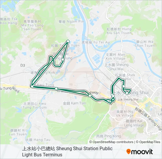 51K Bus Line Map