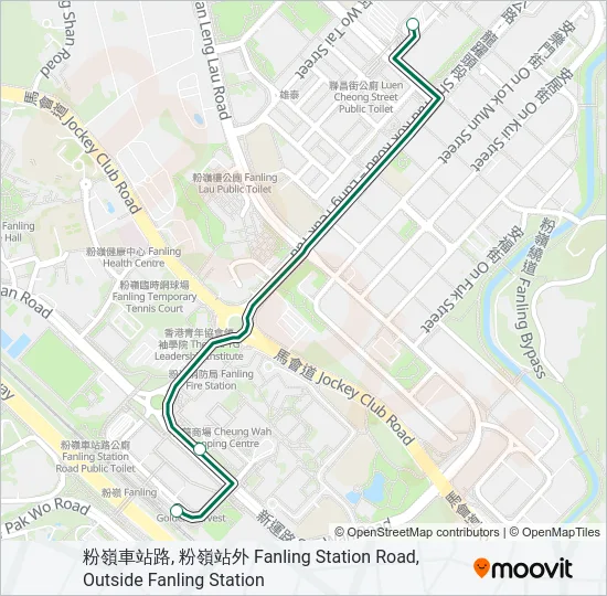 52A Bus Line Map