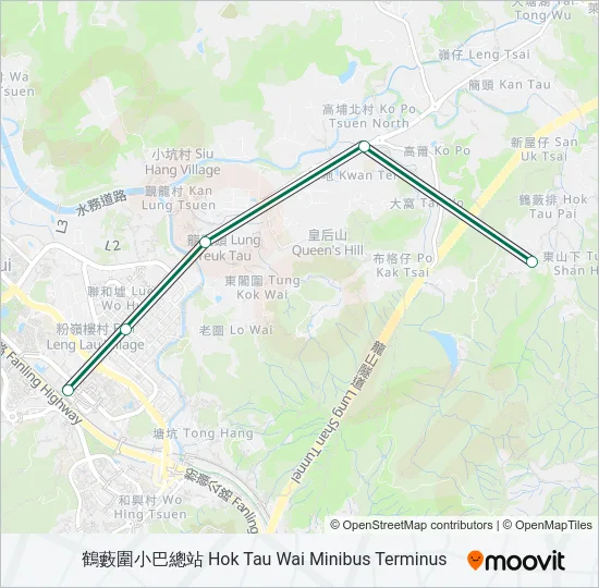 52B Bus Line Map
