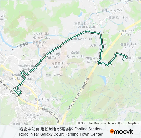 52B Bus Line Map