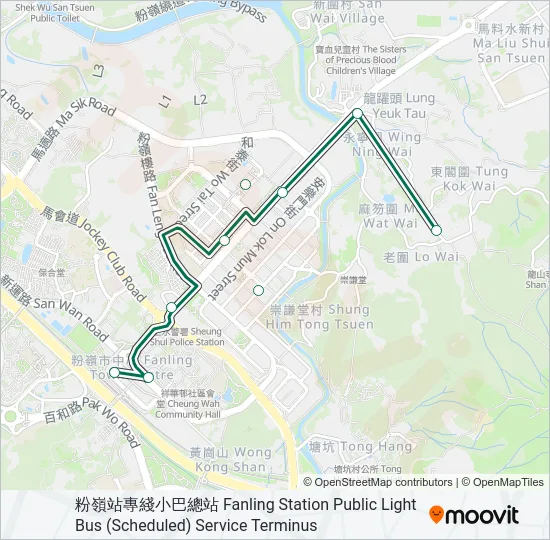 54K Bus Line Map