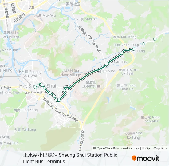 55K Bus Line Map