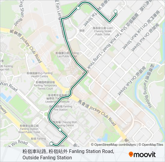 巴士56A的線路圖