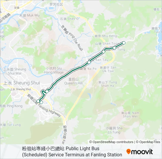 56K Bus Line Map