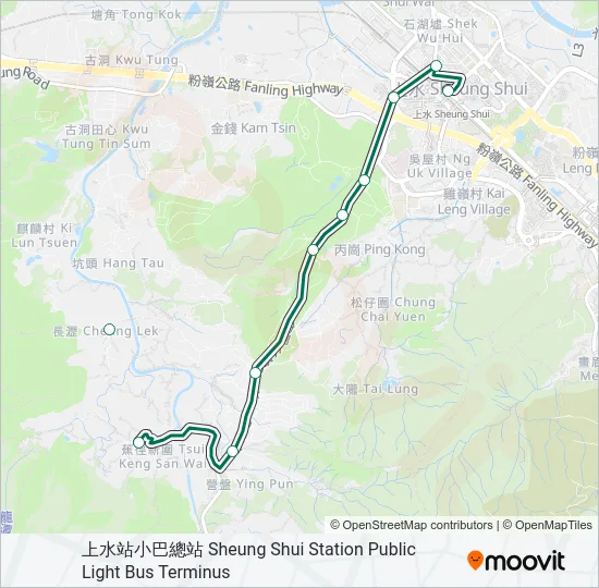 57K Bus Line Map