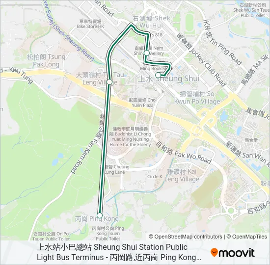 58K Bus Line Map