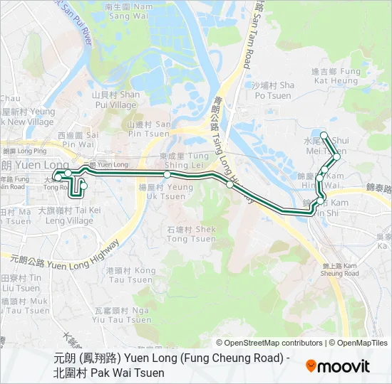601 Bus Line Map