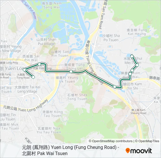 601 Bus Line Map