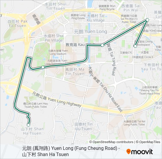 巴士604的線路圖