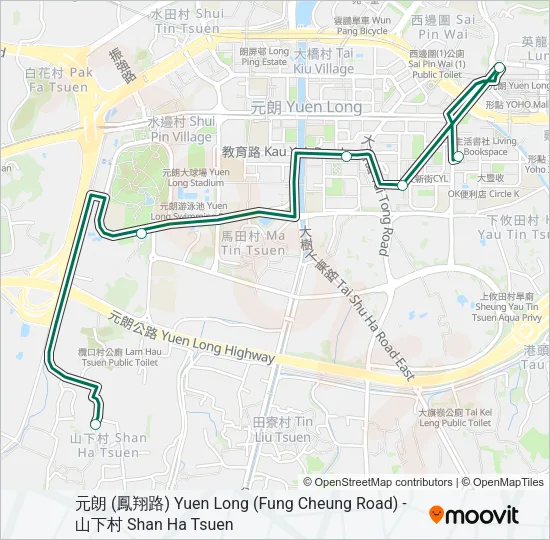 604 Bus Line Map