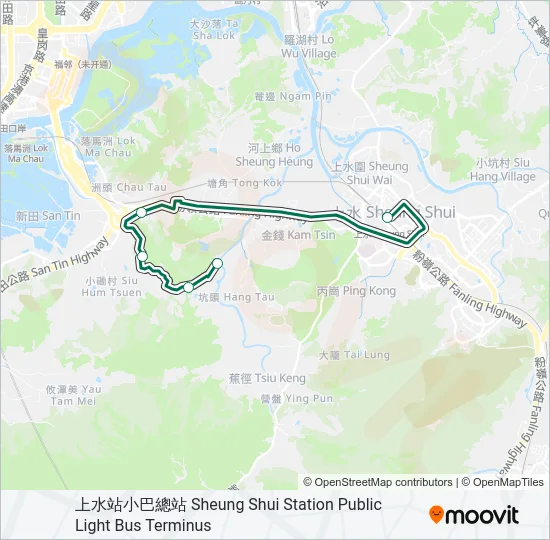 605 Bus Line Map