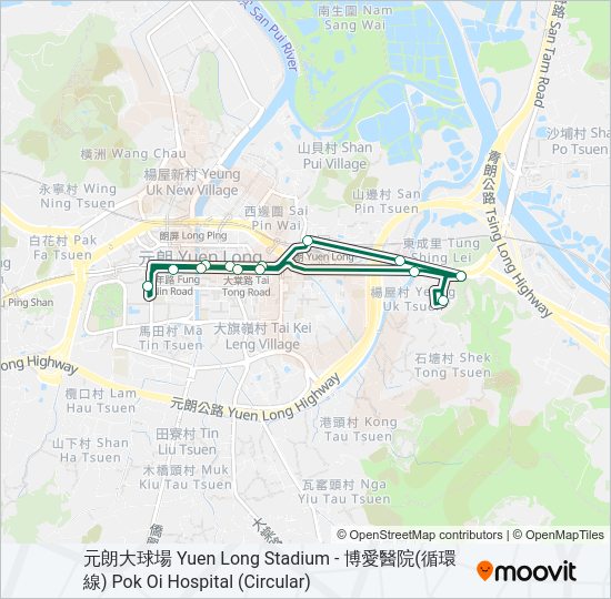 巴士609的線路圖