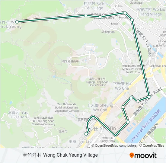 60K Bus Line Map