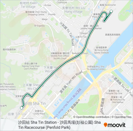 60R Bus Line Map